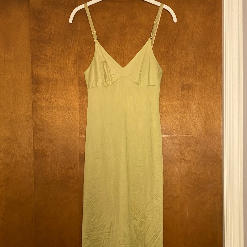 Sage green vintage slip dress!